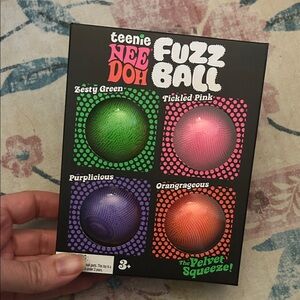 Fuzz Ball 4-Pack - Zesty Green, Tickled Pink, Purplicious, Oranrageous